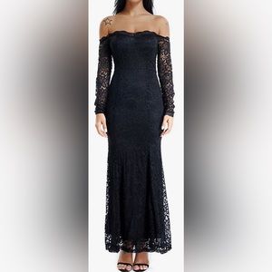 NWOT Black Gown Large